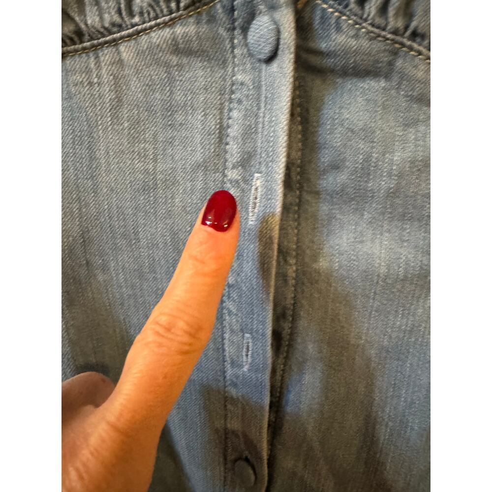 Reformation Anthropologie Sebastien Denim Midi Dress - Size 6 - Picture 7 of 11